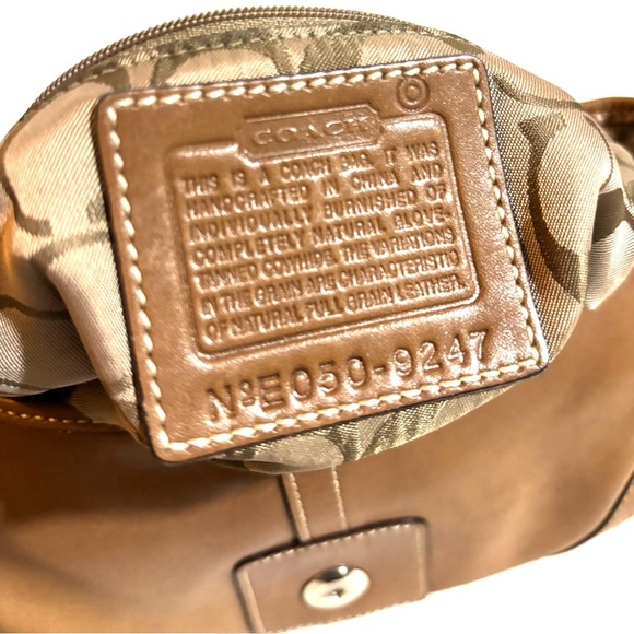 Coach | The Tabby Bag is considered timeless for the  Coach Tan Leather Shoulder Bag with Silver Accents